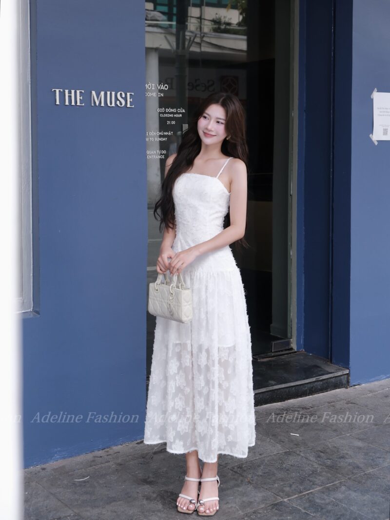 Đầm TK 80 Trắng
