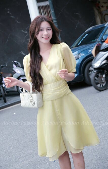 Đầm TK 58 xanh cốm