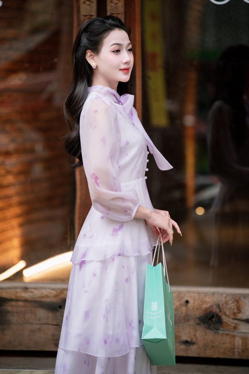 Alternative view of Adeline house - Váy voan hoa nơ cổ "Dew Blossom – ADELINE - TK148.2