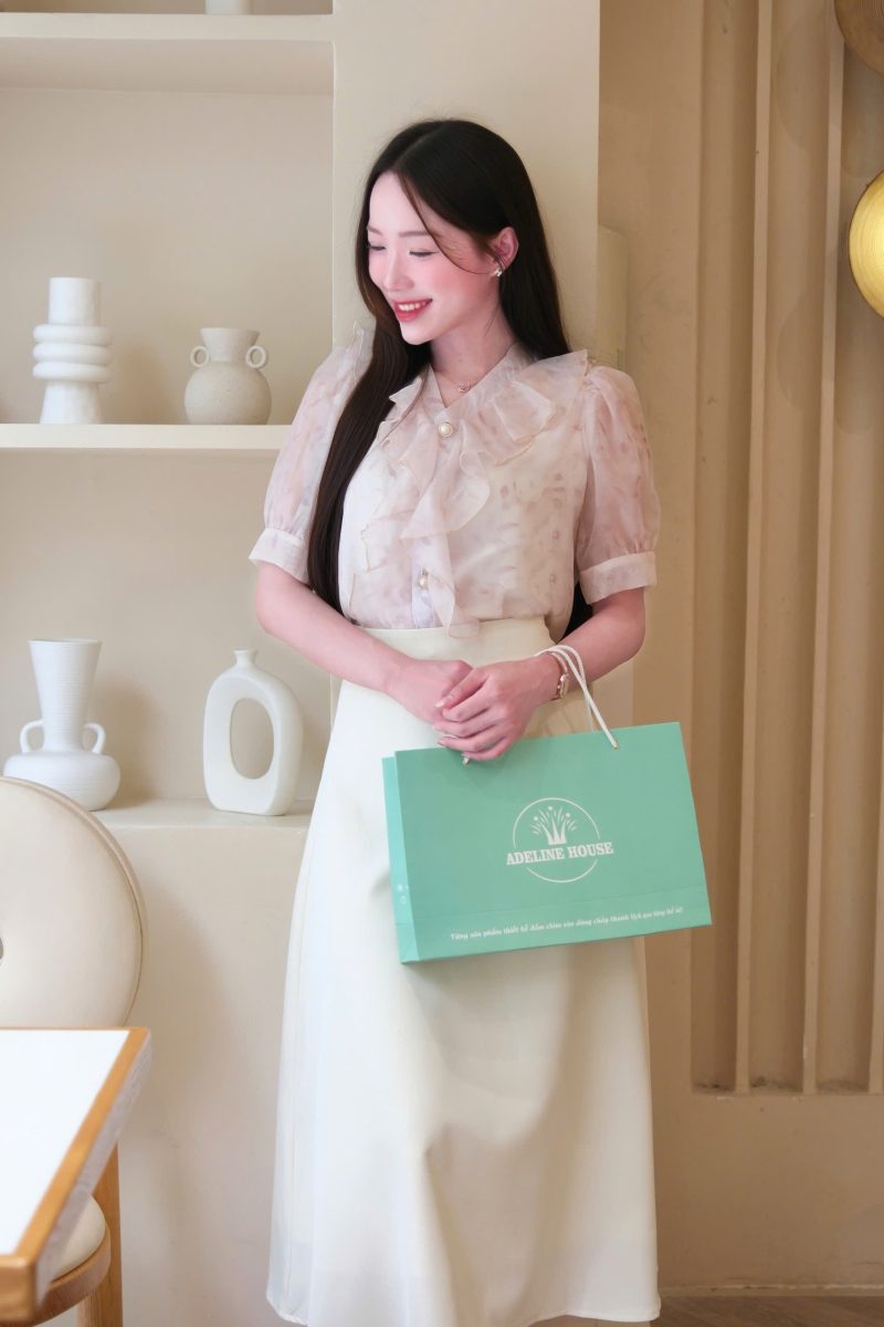 ADELINE HOUSE- Sét Áo Voan Bèo Thanh Lịch TK183.2